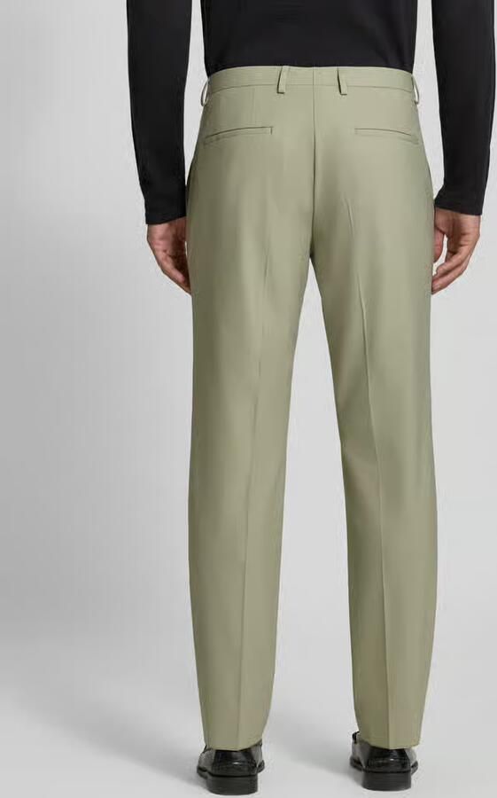 HUGO regular fit pantalon met wol model 'Hesten'