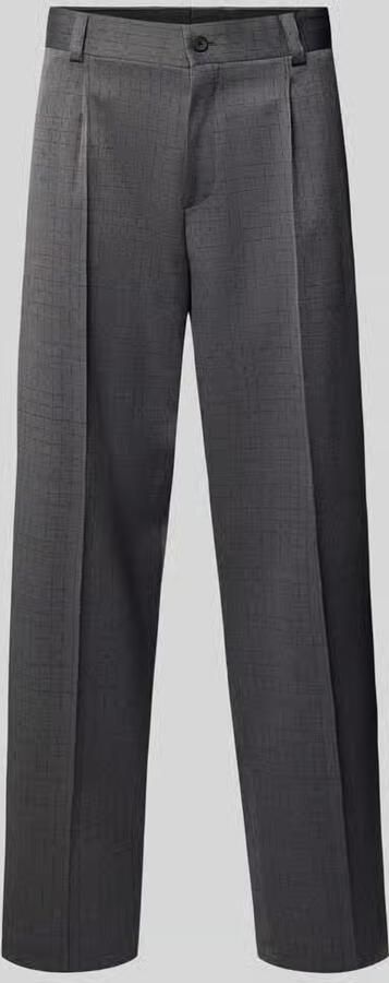 HUGO Regular fit pantalon van scheerwolmix model 'FLIPS251X'