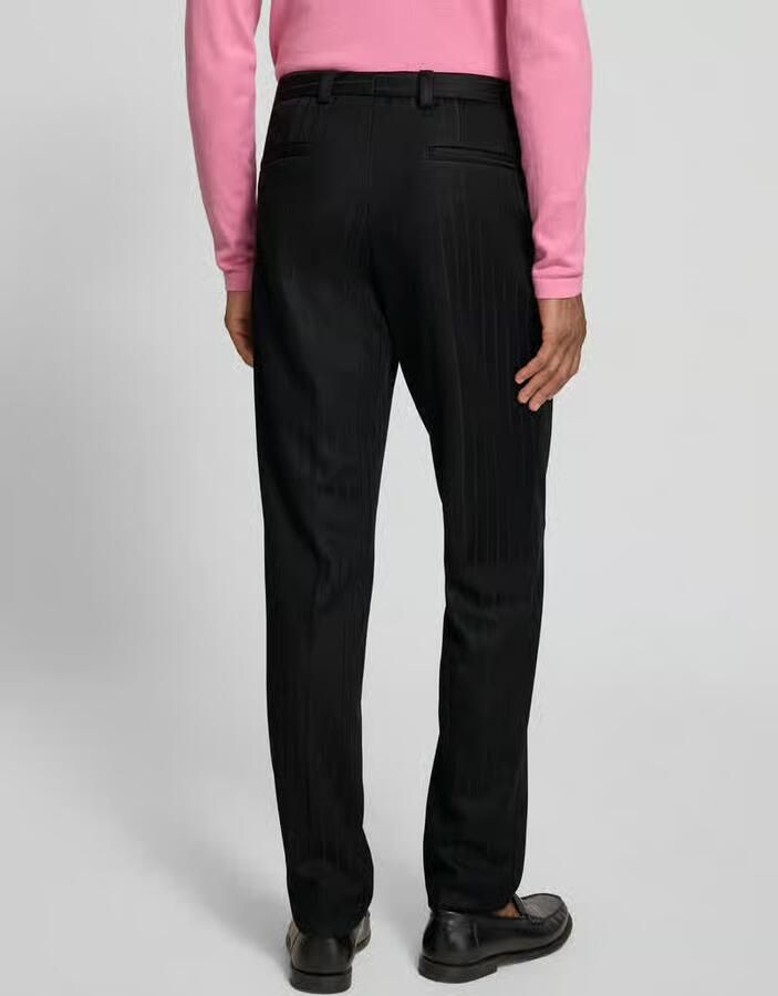 HUGO regular fit pantalon van viscosemix model 'HESTEN'