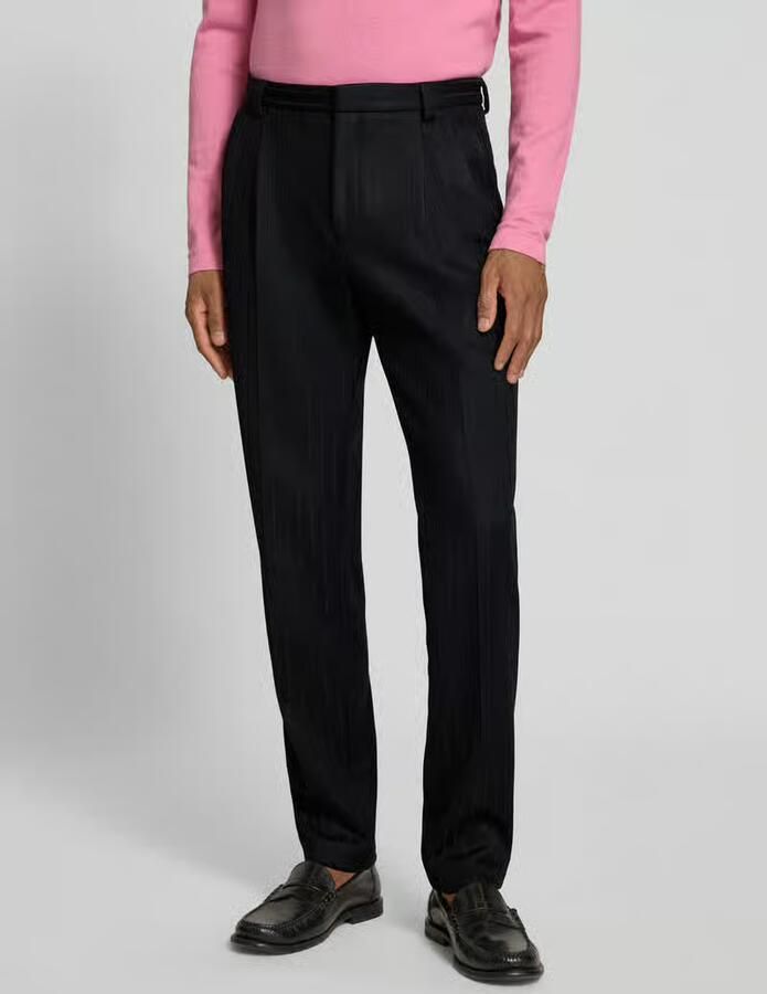 HUGO regular fit pantalon van viscosemix model 'HESTEN' - Foto 3