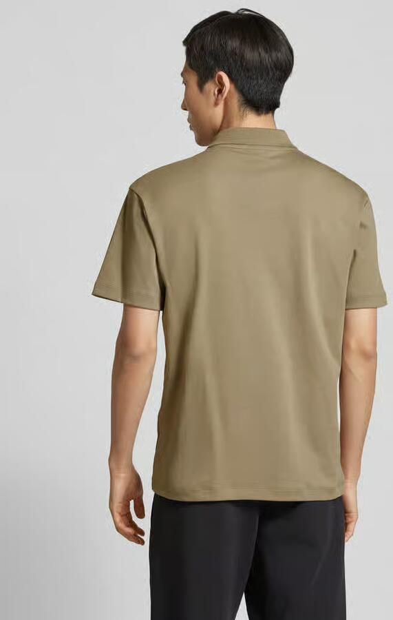 HUGO Regular fit poloshirt met labelbadge model 'Deabono'