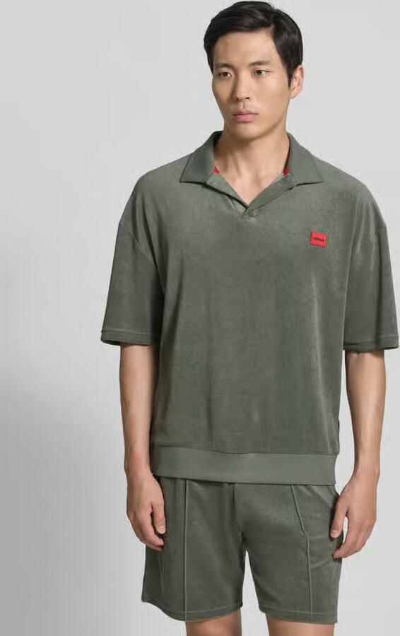 HUGO Regular fit poloshirt van katoenmix model 'TERRANCE' - Foto 2