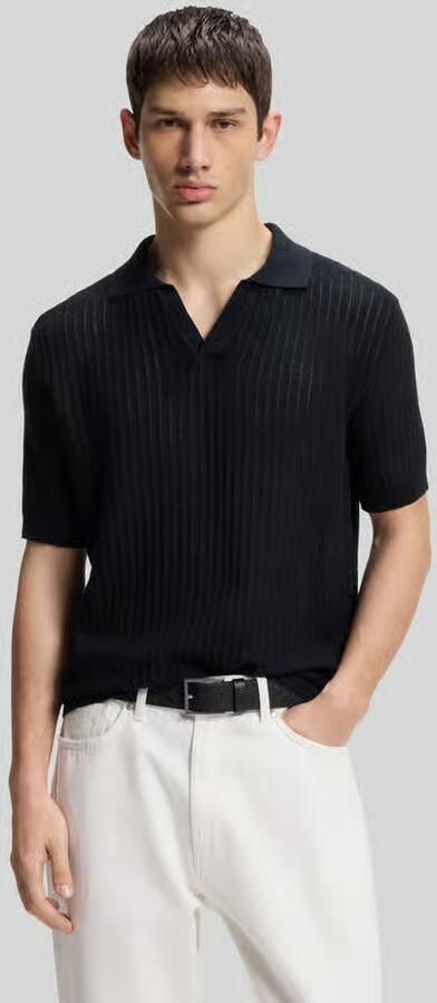 HUGO regular fit poloshirt van mix van katoen en linnen model 'SEEMANT' - Foto 3
