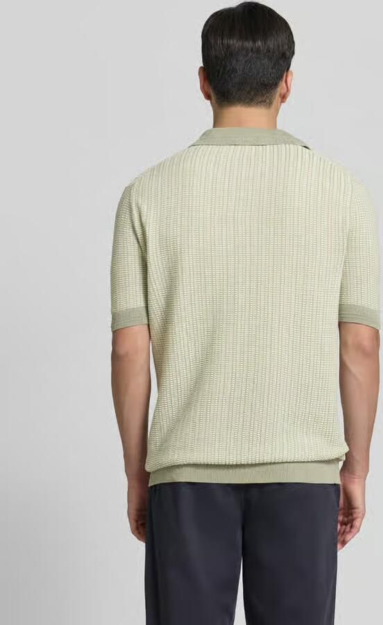 HUGO regular fit poloshirt van mix van katoen en linnen model 'SEEROY'
