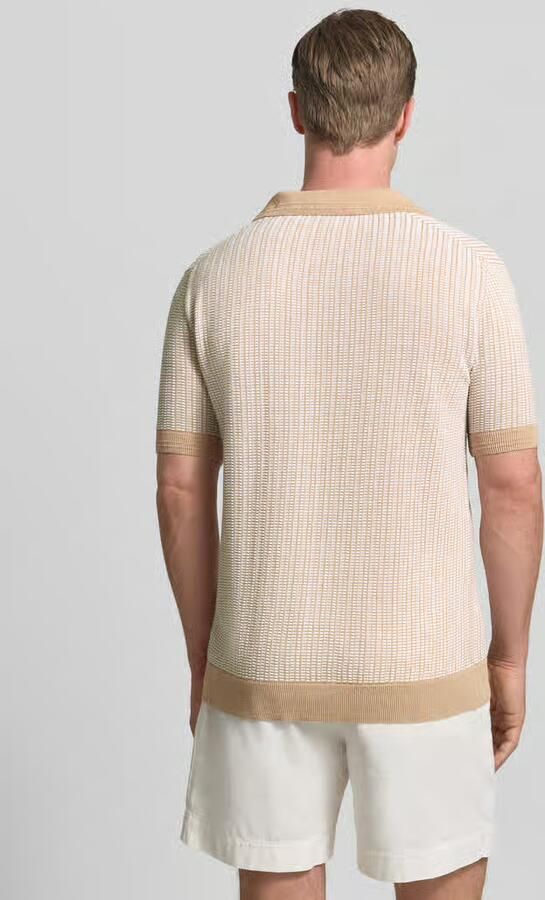 HUGO regular fit poloshirt van mix van katoen en linnen model 'SEEROY' - Foto 3