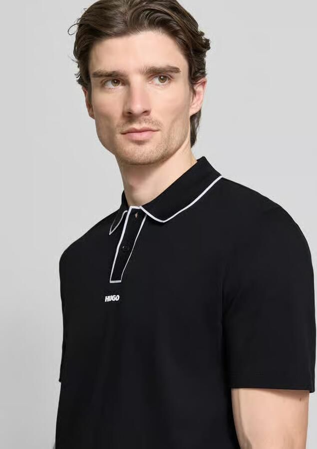 HUGO Regular fit poloshirt van puur katoen model 'DALUMO' - Foto 2