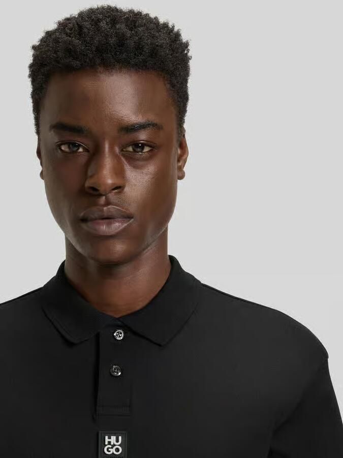 HUGO Regular fit poloshirt van puur katoen model 'DEABONO_D'