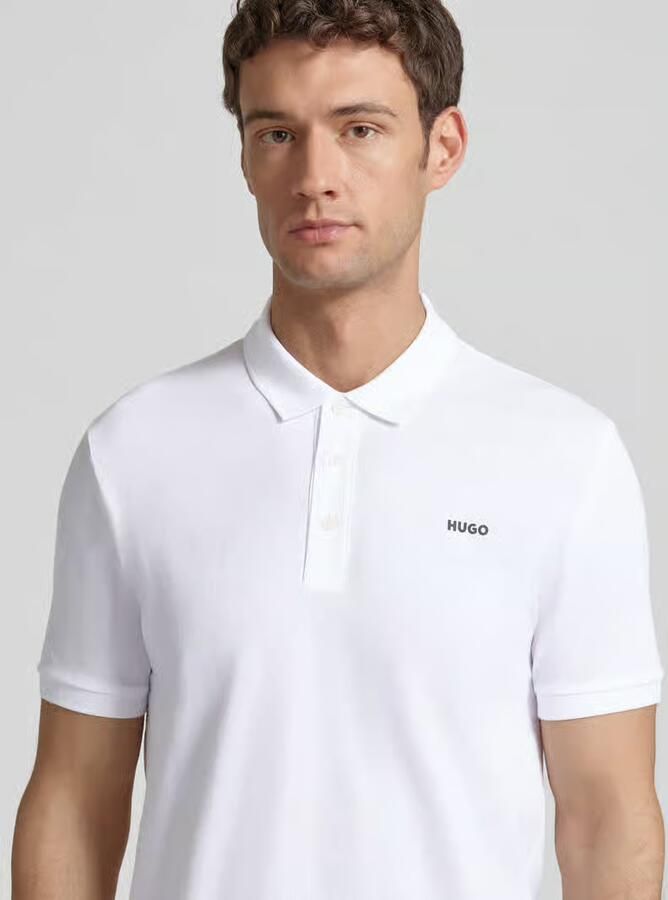 HUGO Regular fit poloshirt van puur katoen model 'DONOS222' - Foto 2
