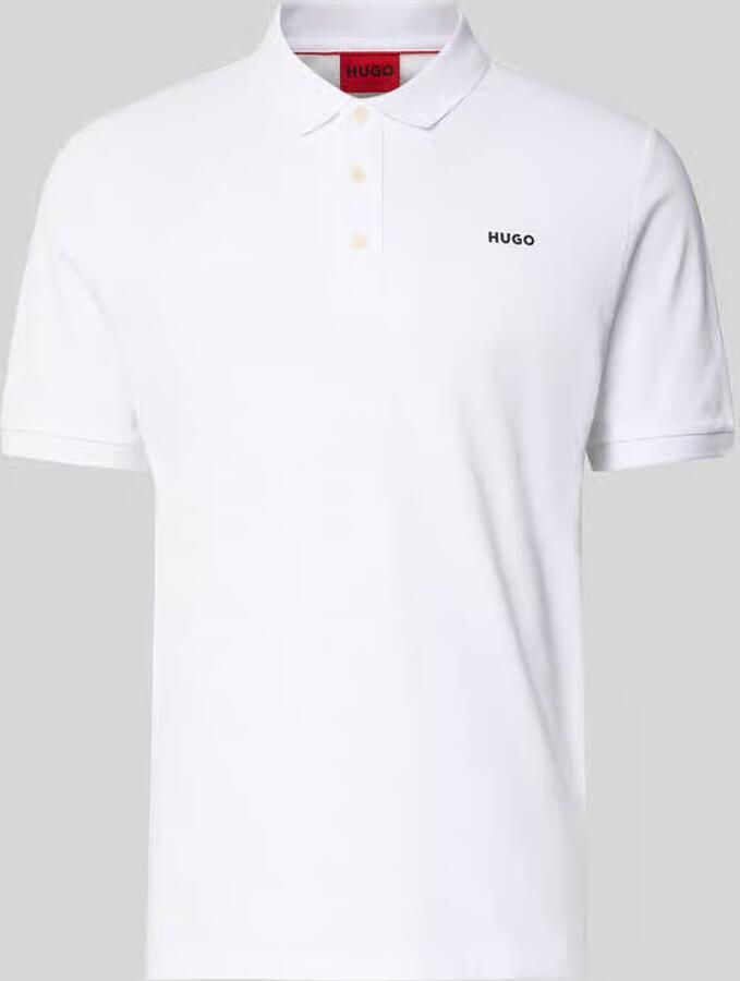 HUGO Regular fit poloshirt van puur katoen model 'DONOS222'