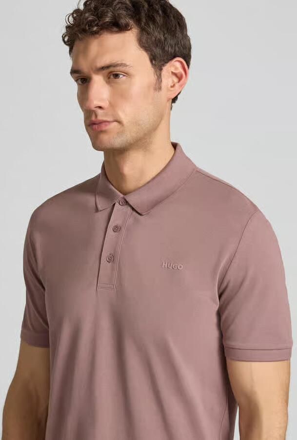 HUGO Regular fit poloshirt van puur katoen model 'DONOS222' - Foto 2