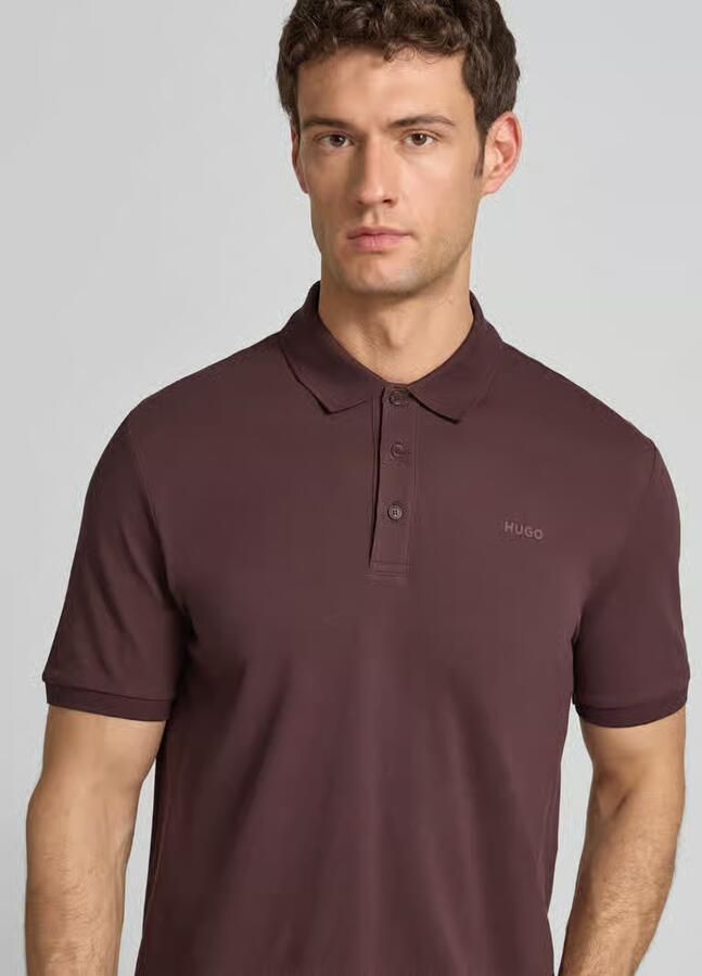HUGO Regular fit poloshirt van puur katoen model 'DONOS222' - Foto 2