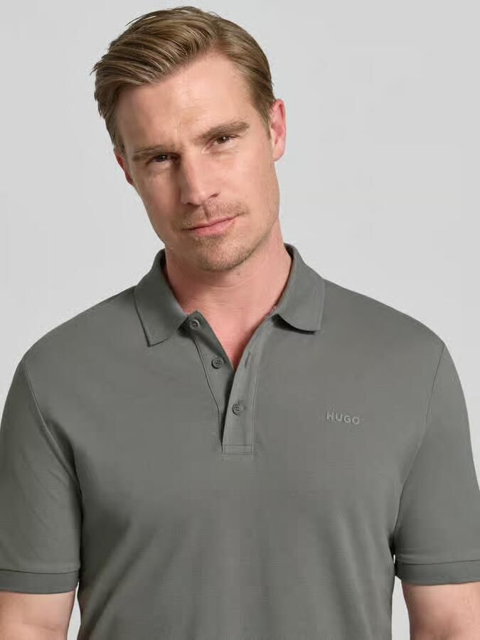 HUGO Regular fit Poloshirt van puur katoen Model 'DONOS222'