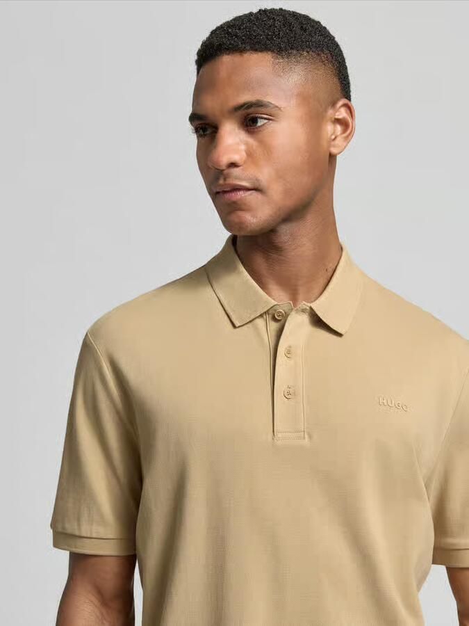 HUGO Regular fit Poloshirt van puur katoen Model 'DONOS222' - Foto 2