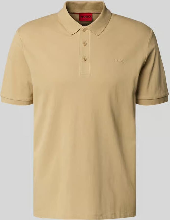 HUGO Regular fit Poloshirt van puur katoen Model 'DONOS222' - Foto 3