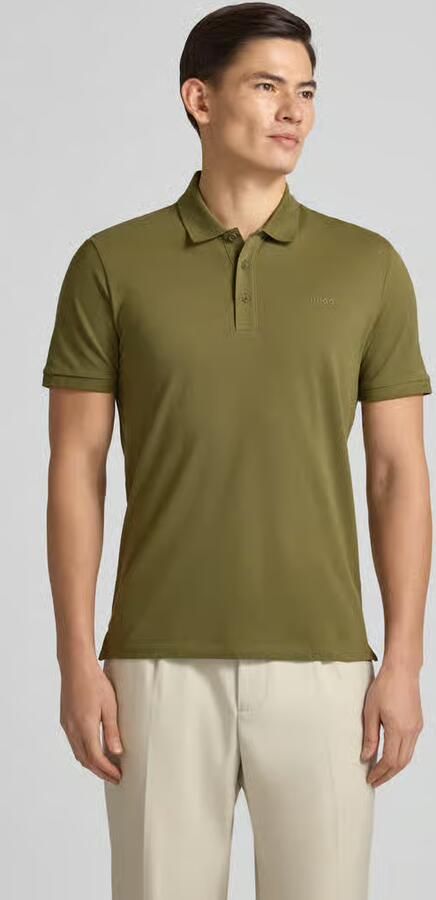 HUGO Regular fit Poloshirt van puur katoen Model 'DONOS222' - Foto 4