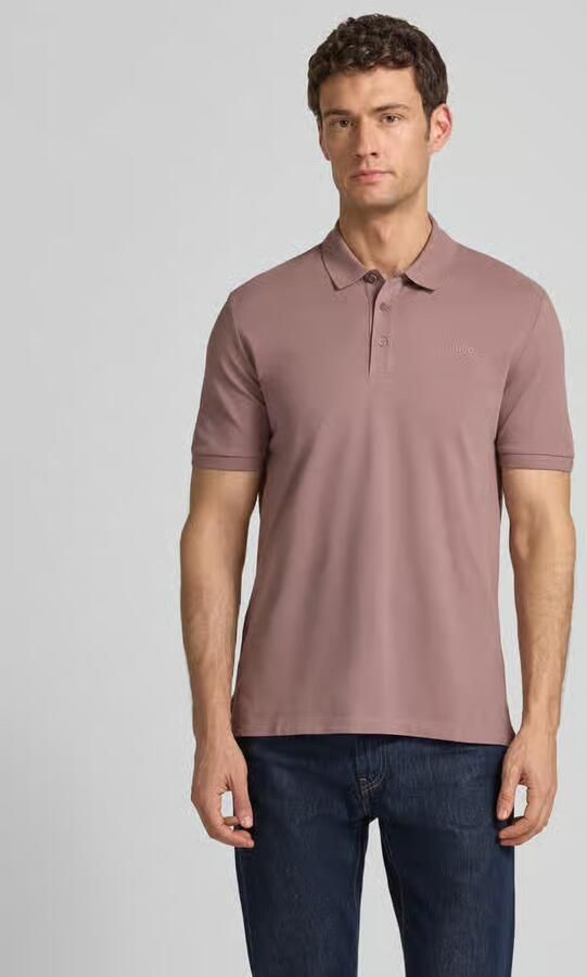 HUGO Regular fit Poloshirt van puur katoen Model 'DONOS222' - Foto 2