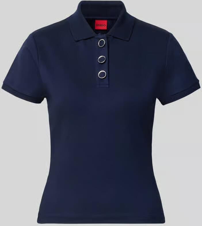 HUGO Regular fit poloshirt van viscosemix model 'Dereyel'