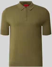 HUGO Regular Fit poloshirt van viscosemix model 'San Peter-CV'
