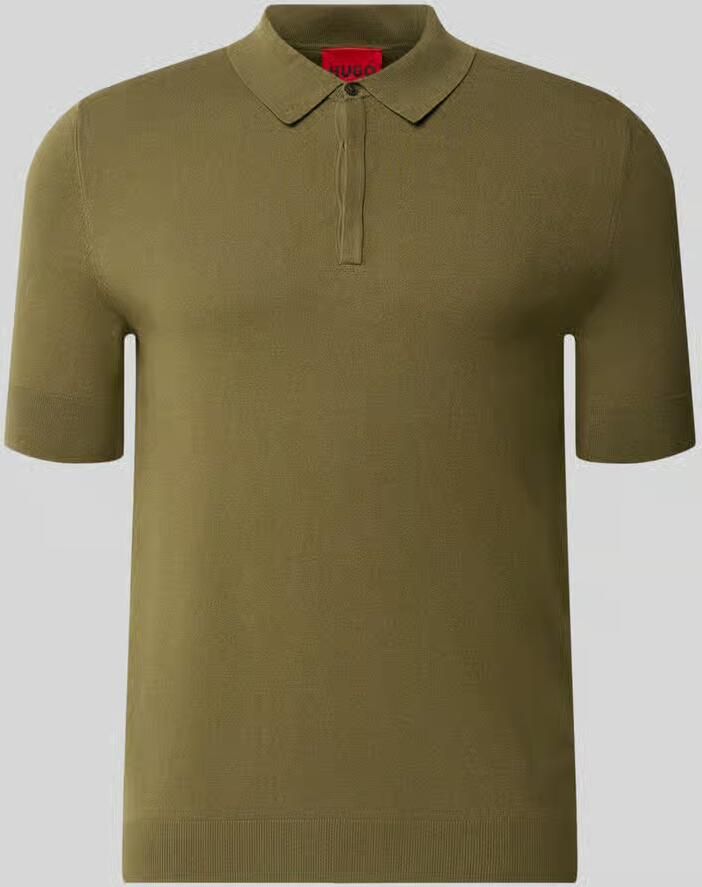 HUGO Regular Fit poloshirt van viscosemix model 'San Peter-CV'