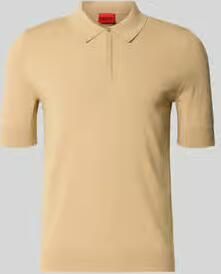 HUGO regular fit poloshirt van viscosemix model 'SAN PETER'