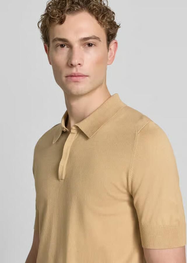 HUGO regular fit poloshirt van viscosemix model 'SAN PETER'