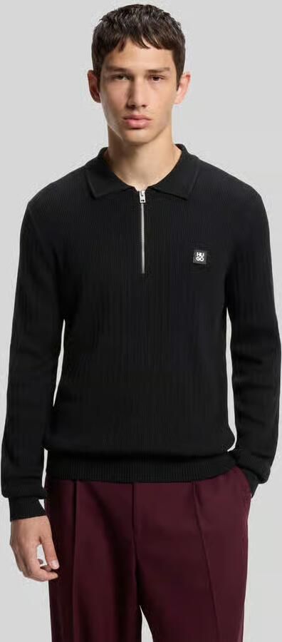 HUGO Regular fit poloshirt van viscosemix model 'Sastaron' - Foto 3