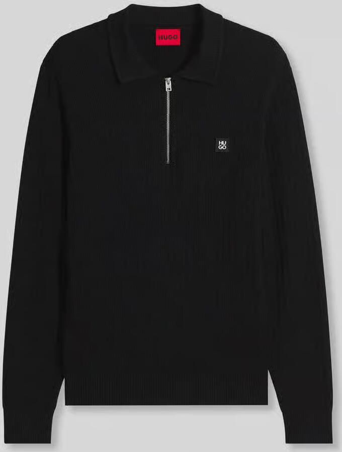 HUGO Regular fit poloshirt van viscosemix model 'Sastaron'