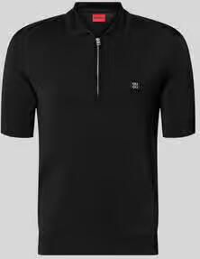 HUGO regular fit poloshirt van viscosemix model 'SAYFONG-4'