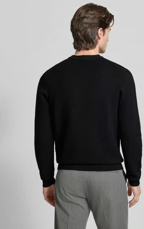 HUGO Regular fit gebreide pullover met scheerwol model 'SETAL' - Foto 5