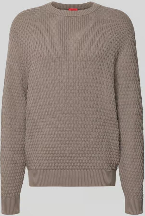 HUGO Regular fit pullover van pure katoen model 'Sylas'
