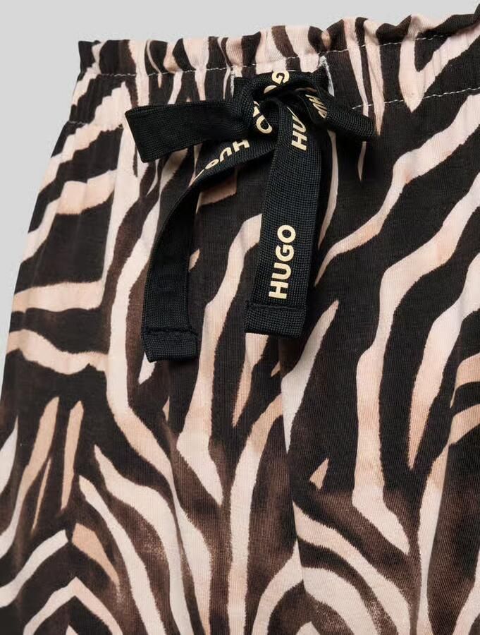 HUGO regular fit pyjama short van modalmix met katoen