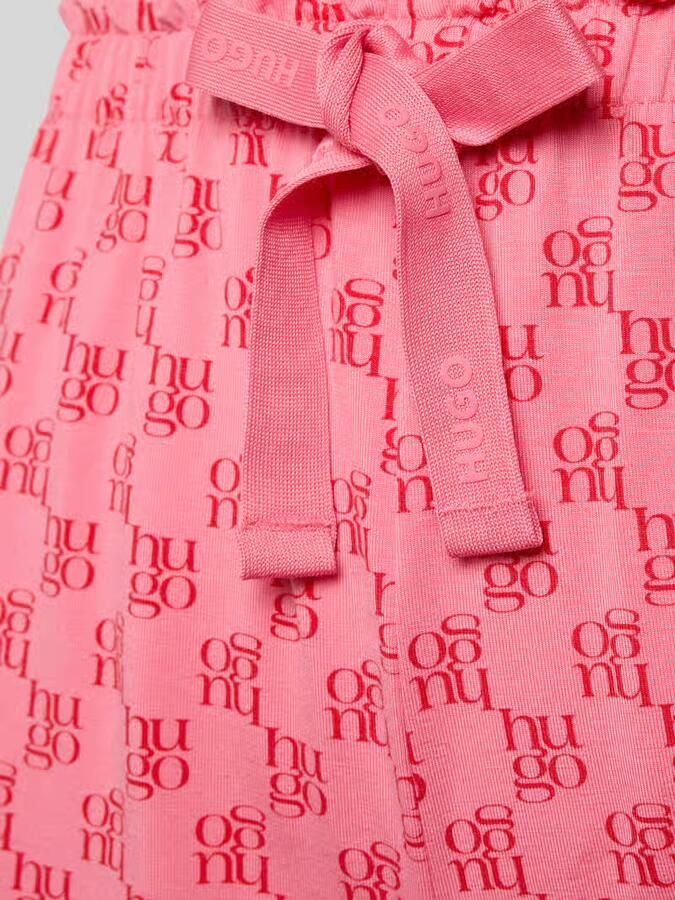 HUGO regular fit pyjama short van modalmix met katoen