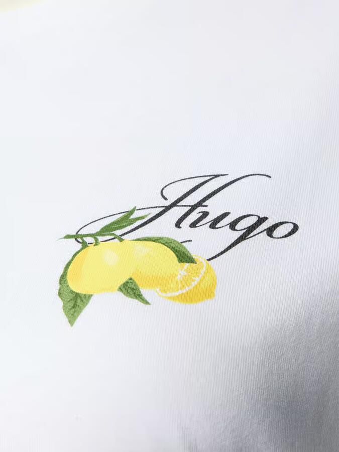 HUGO regular fit pyjamabovendeel van modalmix