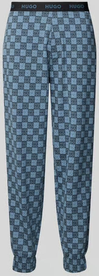 HUGO Regular fit pyjamabroek van katoenmix model 'AARON'