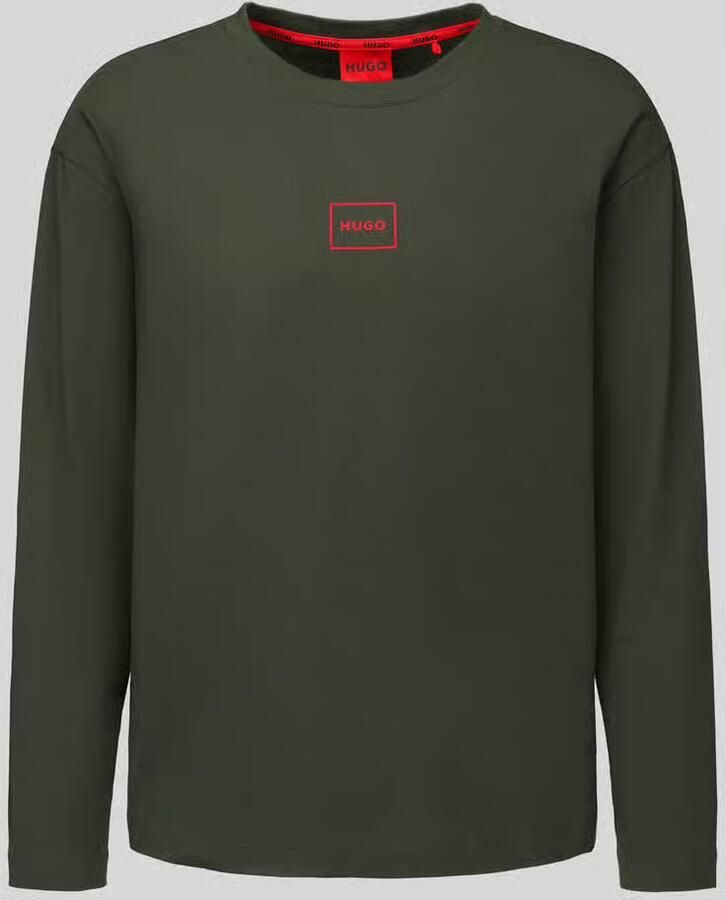 HUGO Regular fit shirt met lange mouwen van katoenmix model 'Laze Longsleeve' - Foto 2