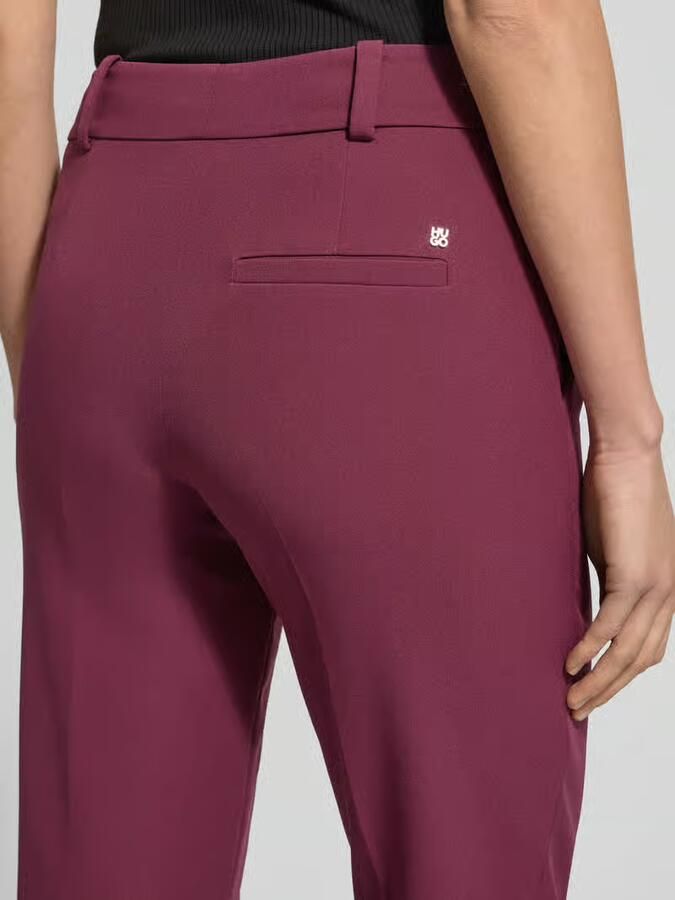 HUGO Regular fit smalle broek met persplooien model 'Hedima-1' - Foto 2