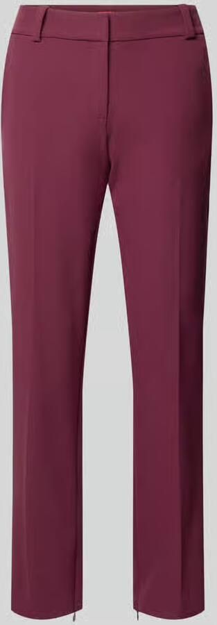HUGO Regular fit smalle broek met persplooien model 'Hedima-1'