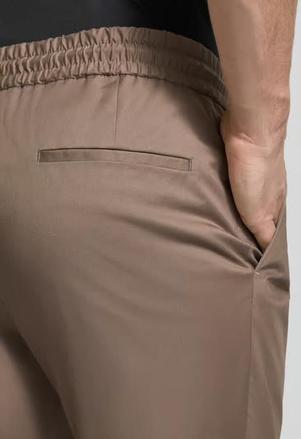 HUGO regular fit Smalle broek van katoenmix model 'GETLIN'