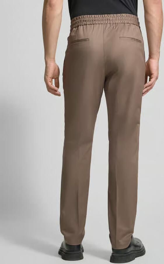 HUGO regular fit Smalle broek van katoenmix model 'GETLIN'