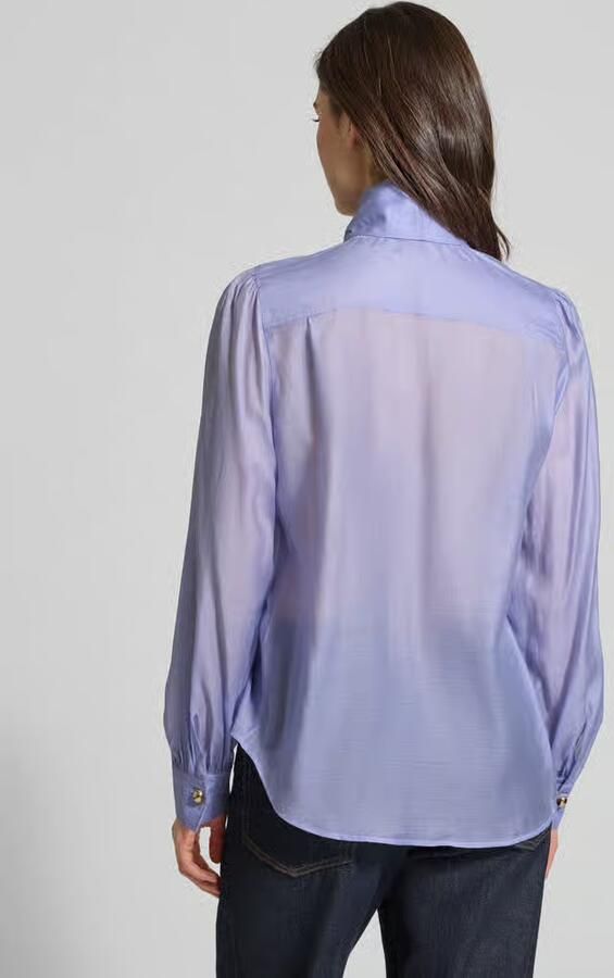 HUGO Regular Fit strikblouse van lyocellmix model 'ELEGANT' - Foto 3