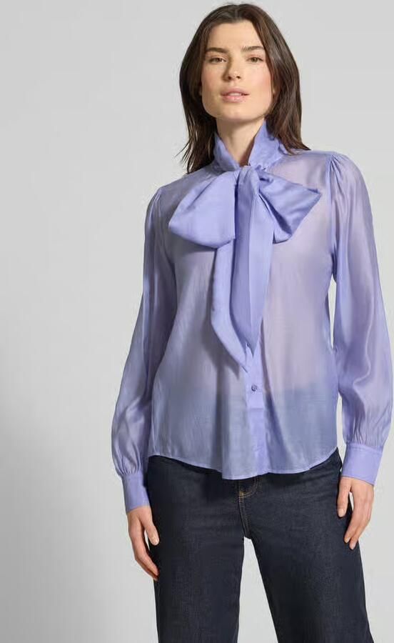 HUGO Regular Fit strikblouse van lyocellmix model 'ELEGANT' - Foto 4