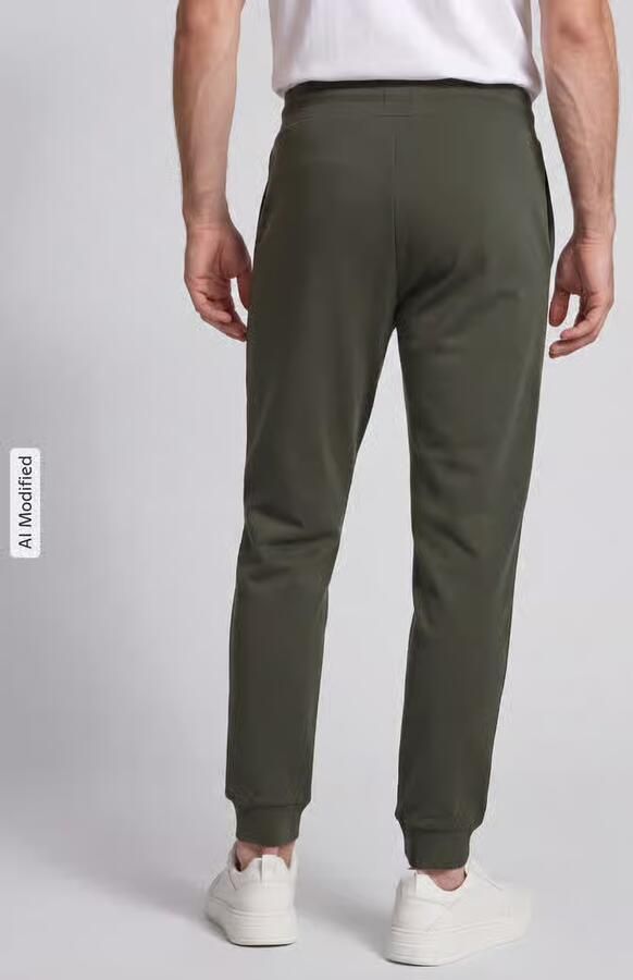HUGO Regular fit sweatbroek van katoenmix model 'Laze Pants CW' - Foto 2