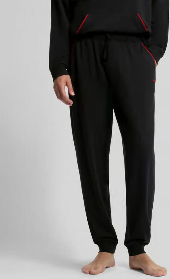 HUGO Regular fit sweatbroek van katoenmix model 'NOAH' - Foto 2