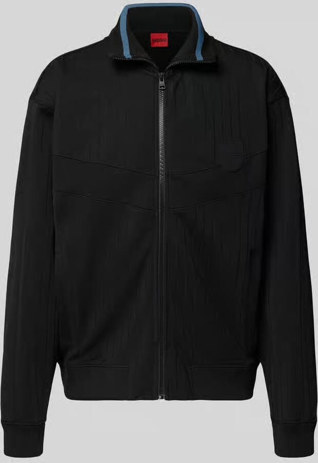 HUGO Regular fit sweatjack van katoenmix model 'DAVRONTO'
