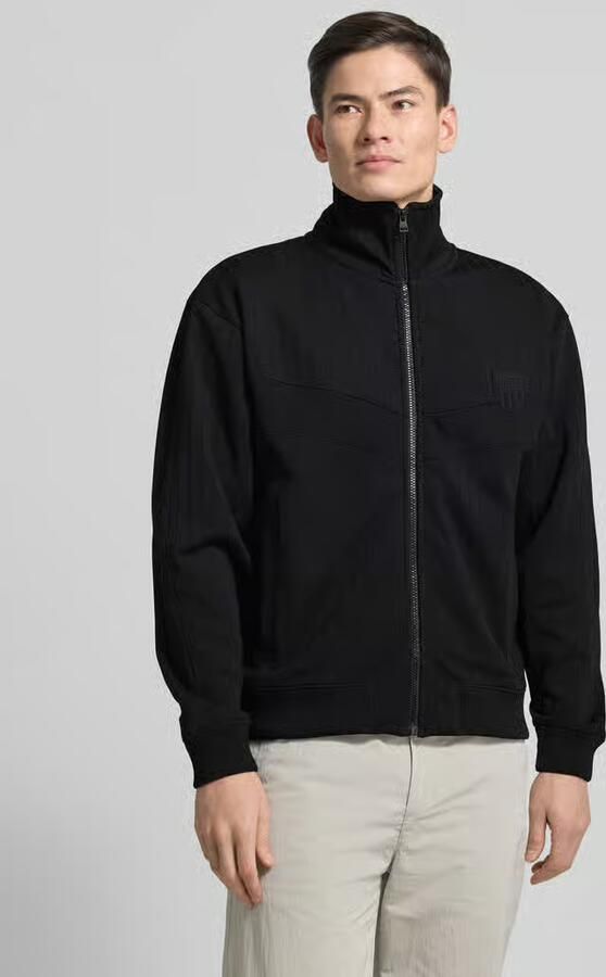 HUGO Regular fit Sweatjack van Katoenmix Model 'DAVRONTO' - Foto 4