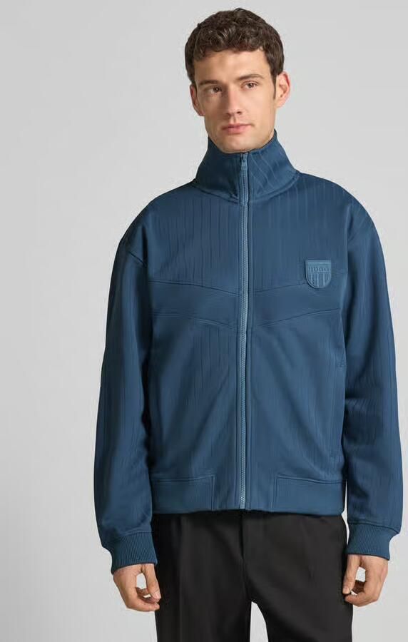 HUGO Regular fit Sweatjack van Katoenmix Model 'DAVRONTO' - Foto 3