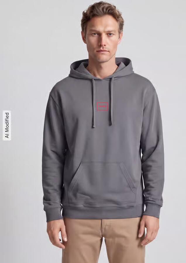 HUGO Regular fit sweatjack van katoenmix model 'Laze Hoodie' - Foto 3