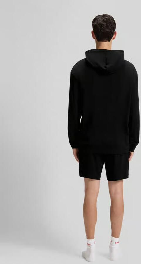 HUGO Regular fit sweatjack van katoenmix model 'Laze Hoodie' - Foto 14
