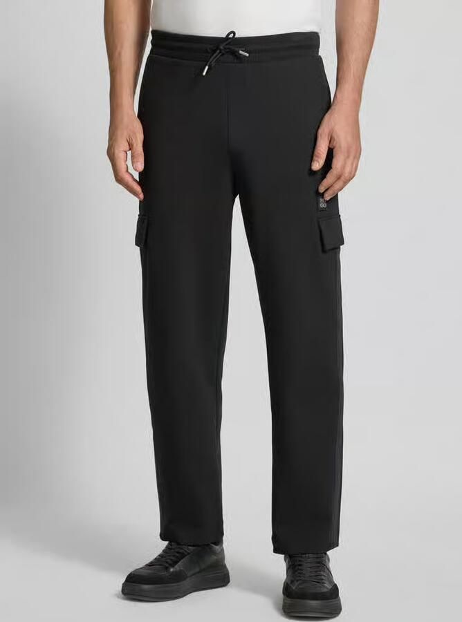 HUGO Regular fit sweatpants van katoenmix model 'DANOVOPAN' - Foto 2