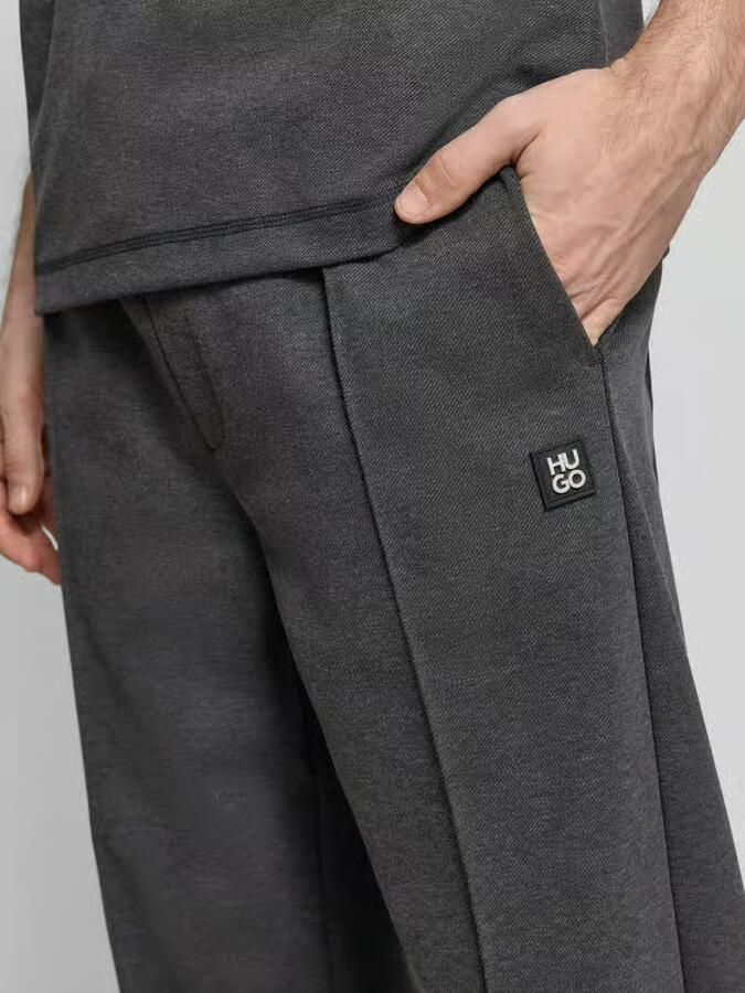 HUGO Regular fit sweatpants van katoenmix model 'DINETO'